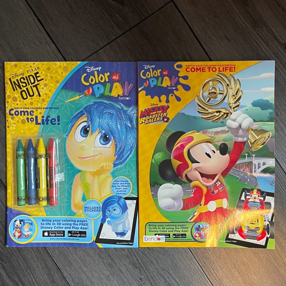 Disney Color and Play Crayon Set with Stickers